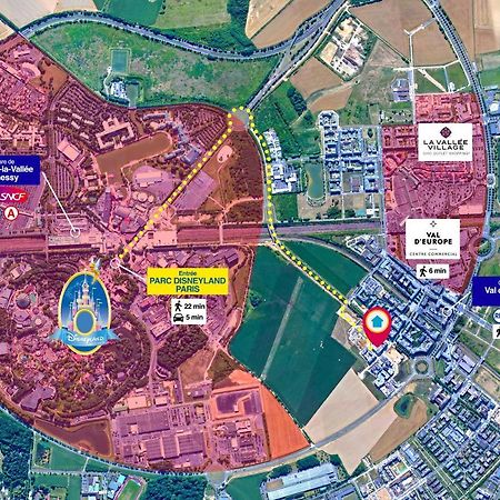 Disneyland-Paris 4 Pers, Parking, Wifi, Chessy  Buitenkant foto